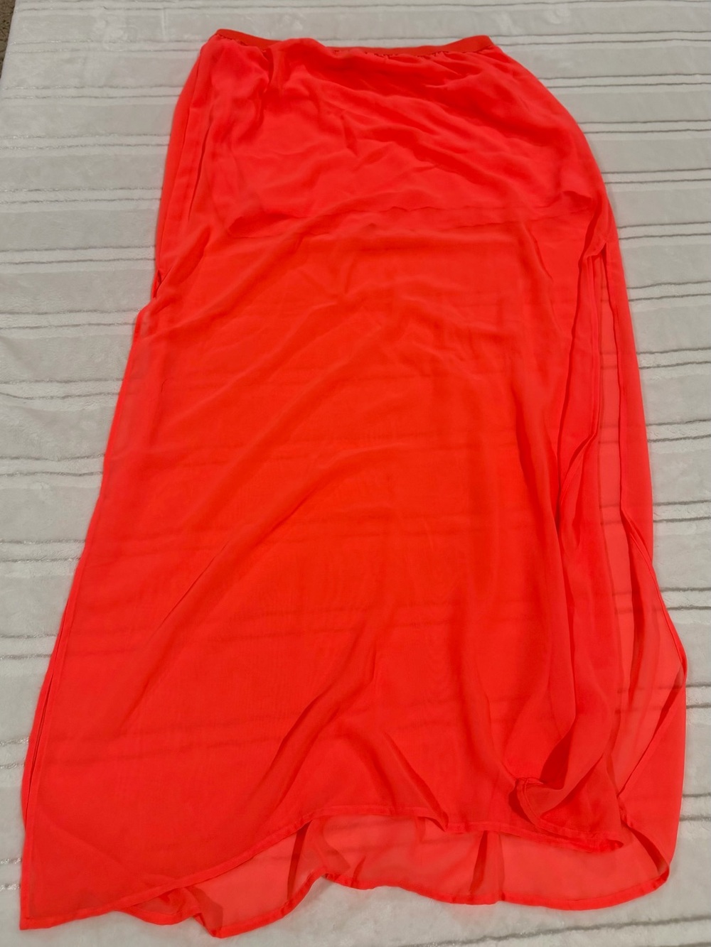 Divided Neon Coral Swim Bottoms